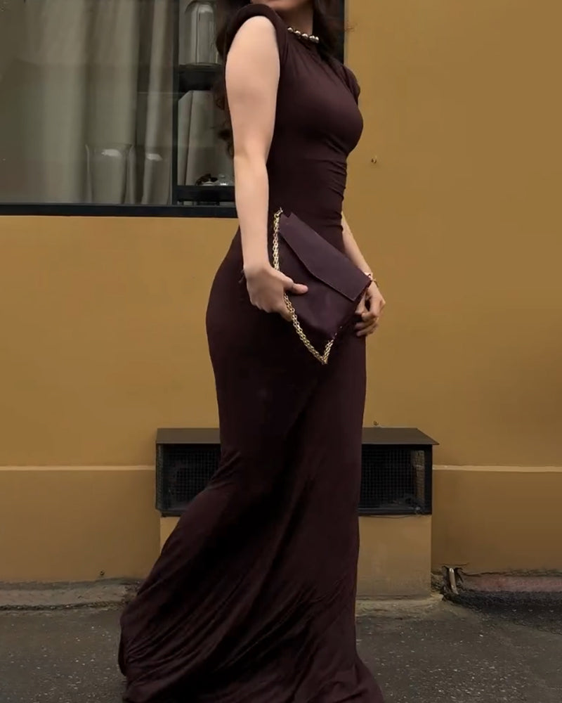 Stylish Crewneck Dress