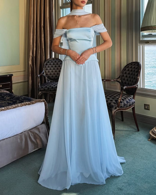 Chic Off-Shoulder Gown