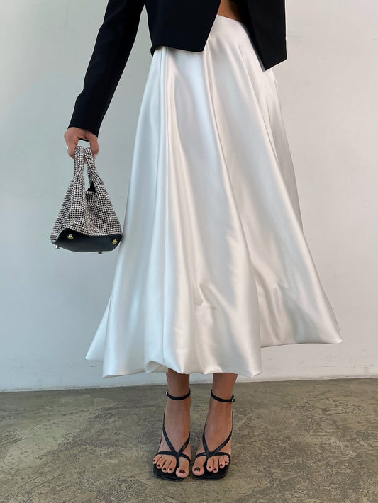 High-Waisted Balloon Bud Skirt