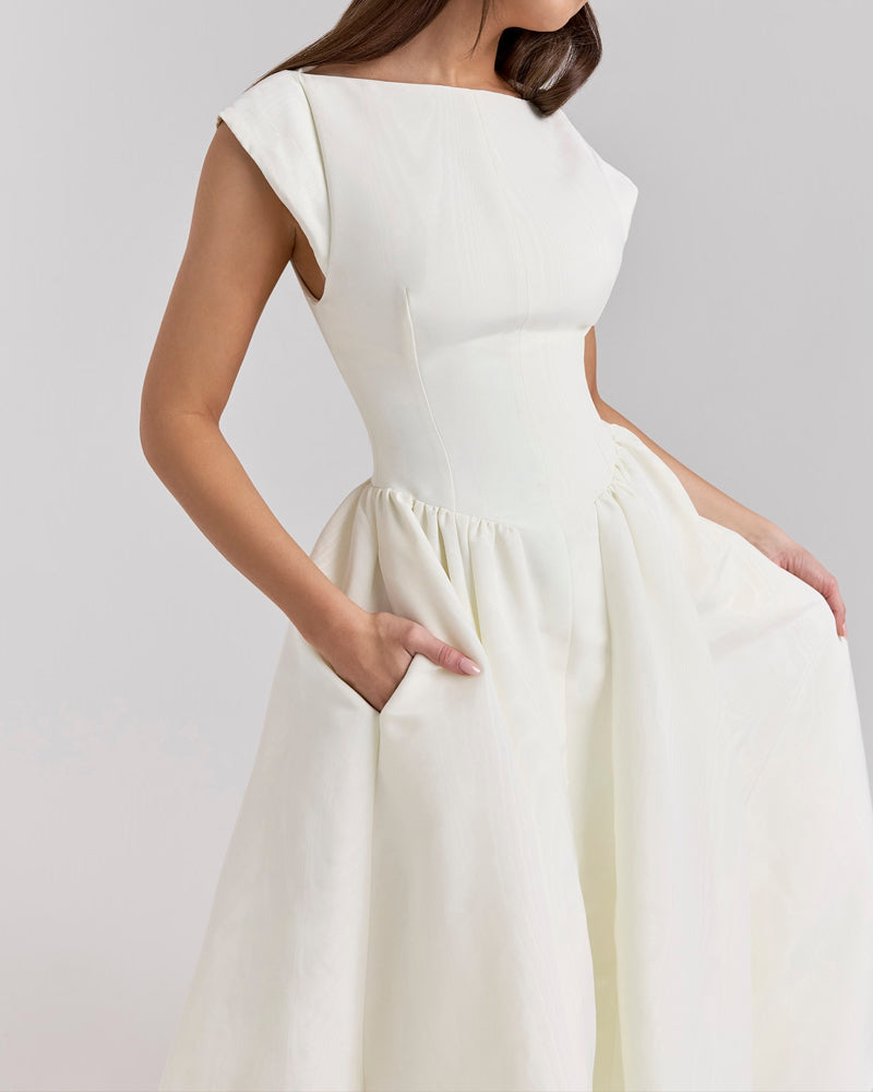 Fashion Elegant Solid Color Dress