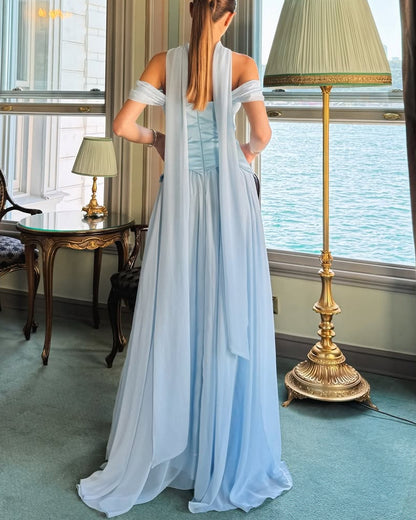 Chic Off-Shoulder Gown