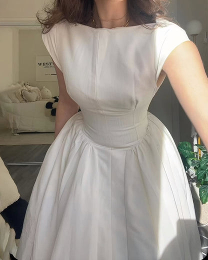 Fashion Elegant Solid Color Dress