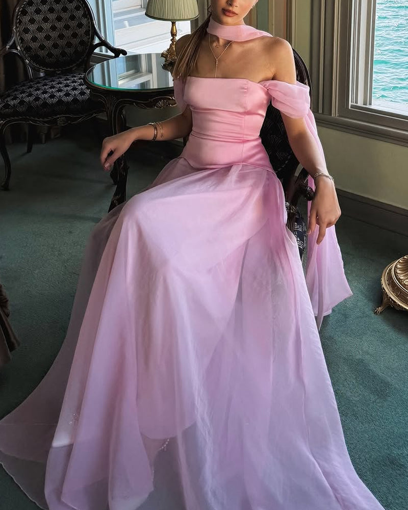 Chic Off-Shoulder Gown