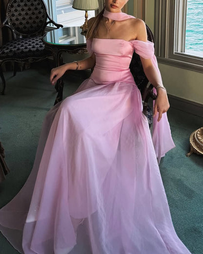 Chic Off-Shoulder Gown