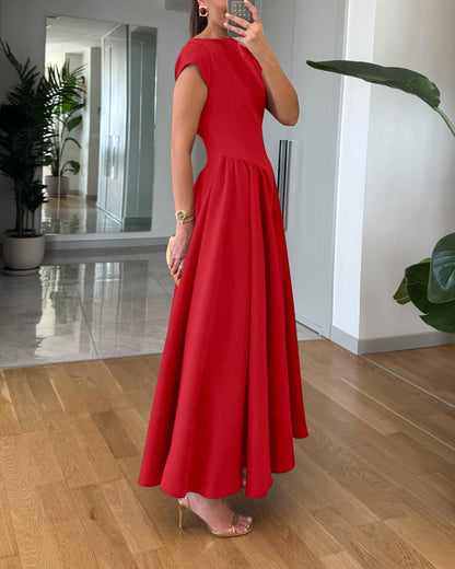 Fashion Elegant Solid Color Dress