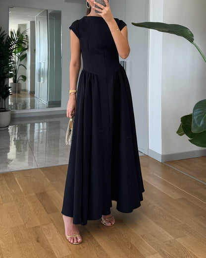 Fashion Elegant Solid Color Dress