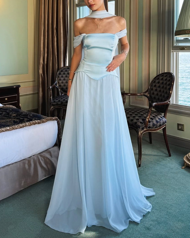 Chic Off-Shoulder Gown