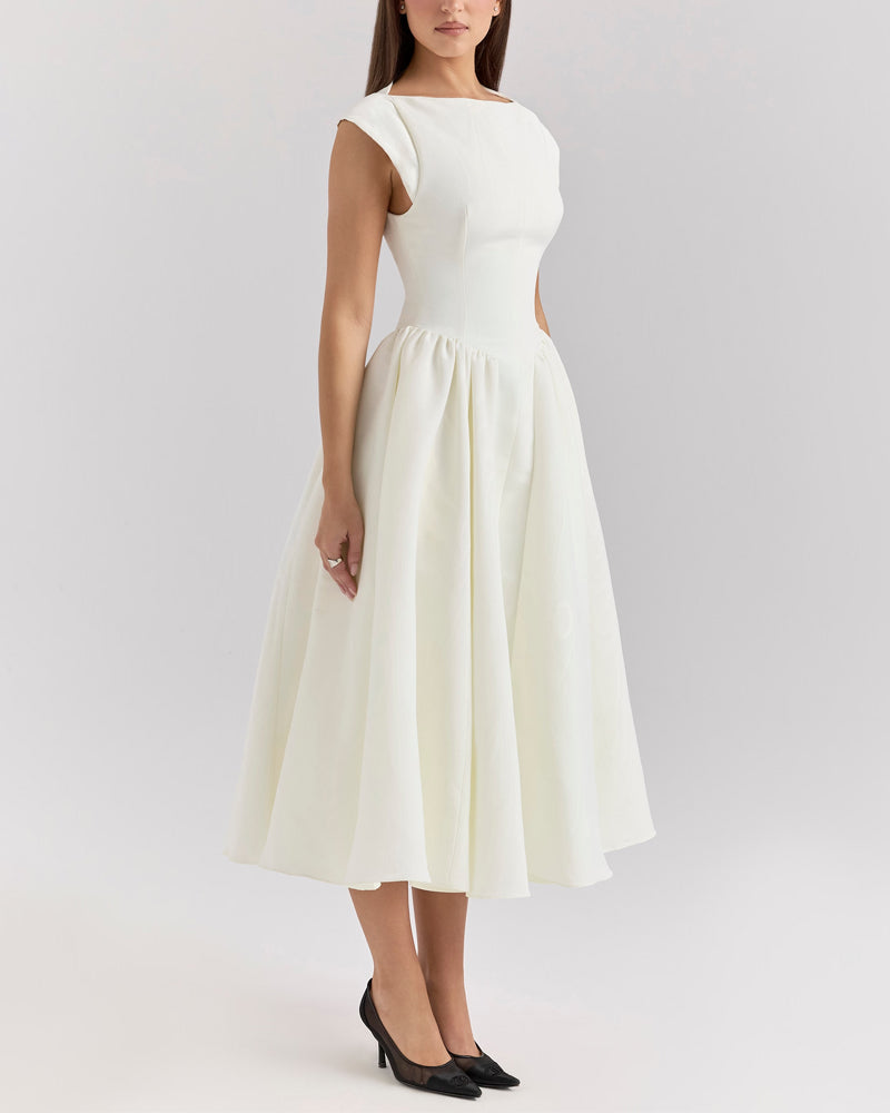 Fashion Elegant Solid Color Dress