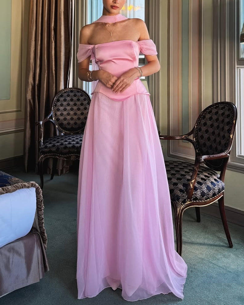 Chic Off-Shoulder Gown