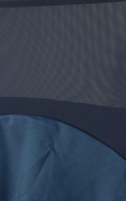 Mesh Midi Dress - Teal Blue