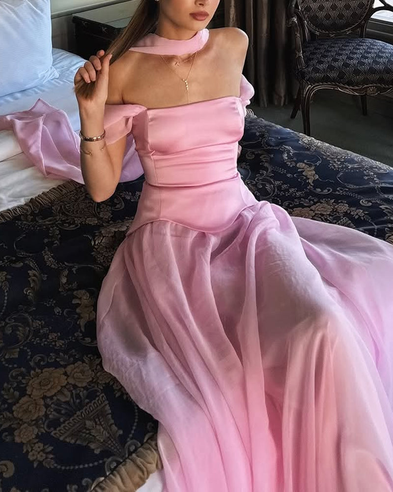 Chic Off-Shoulder Gown