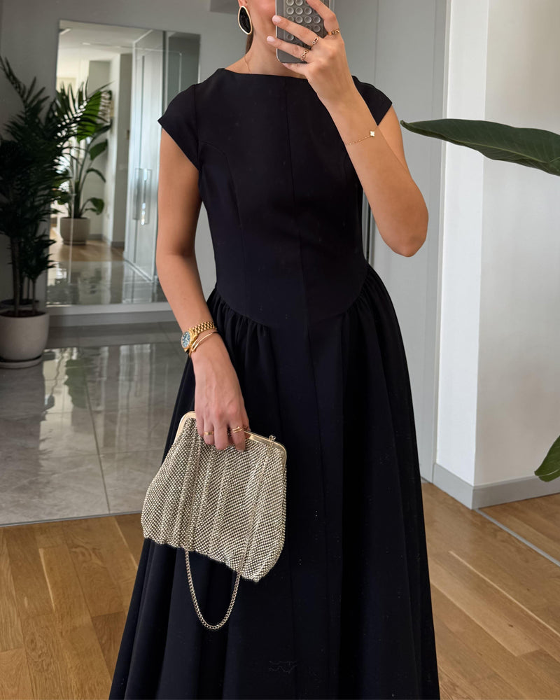 Fashion Elegant Solid Color Dress
