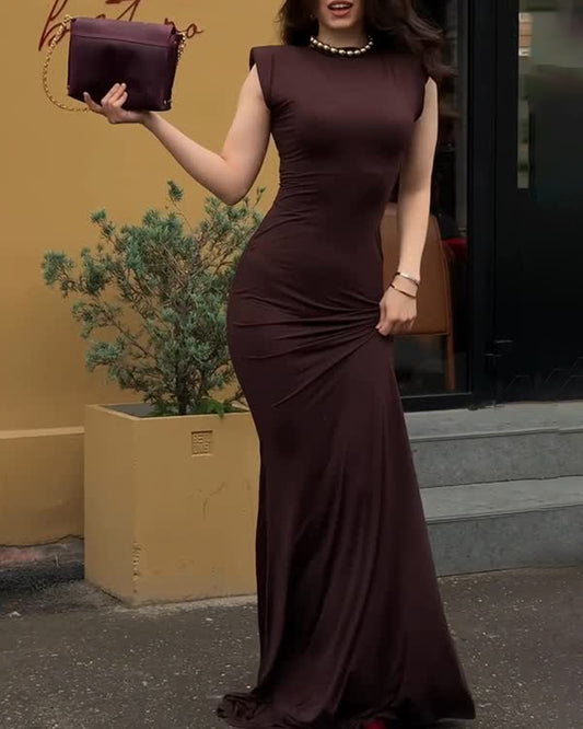 Stylish Crewneck Dress